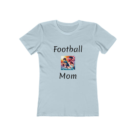 "Football Mom" Boyfriend Style Tee in Feminine Cut