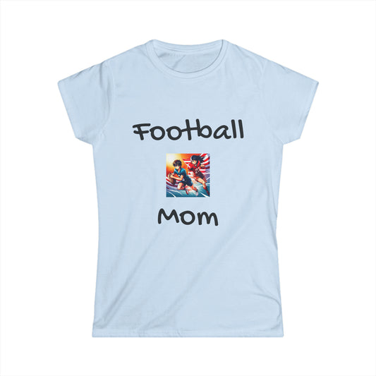 "Football Mom" Softstyle Tee for Women